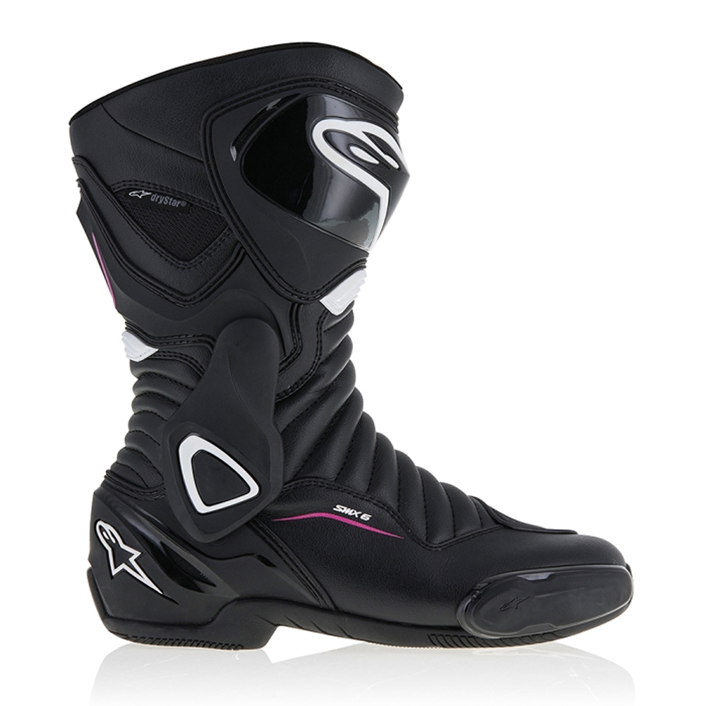 Alpinestars Stella SMX-6 V2 Drystar Womens Boots - Black White Pink - Image 3