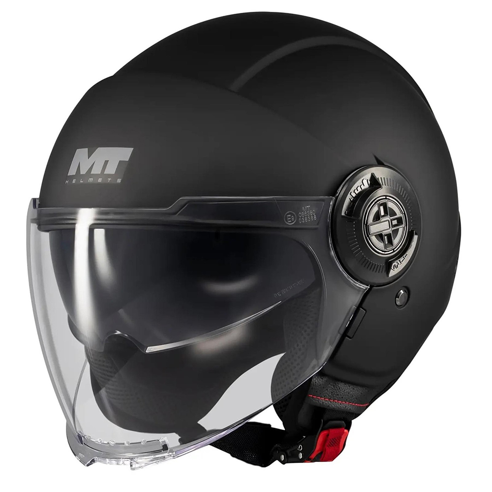 MT Viale SV Pure Open Face Helmet - Matt Black