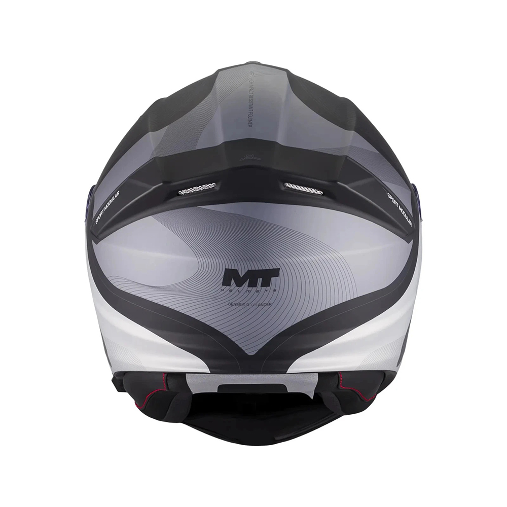 MT Genesis R SV Lancer Modular Helmet - Matt Black Grey - Image 5
