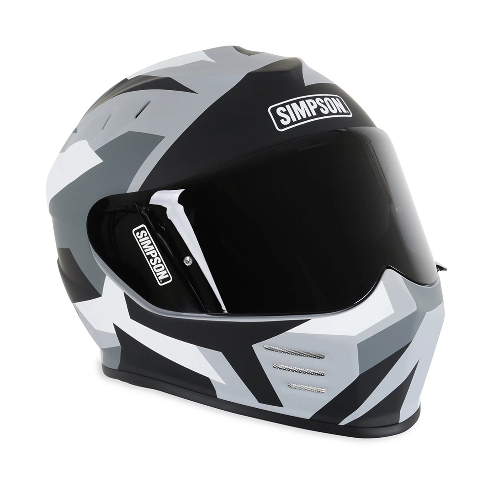 Simpson Venom Have Blue Full Face Helmet - Grey Charcoal - Image 3