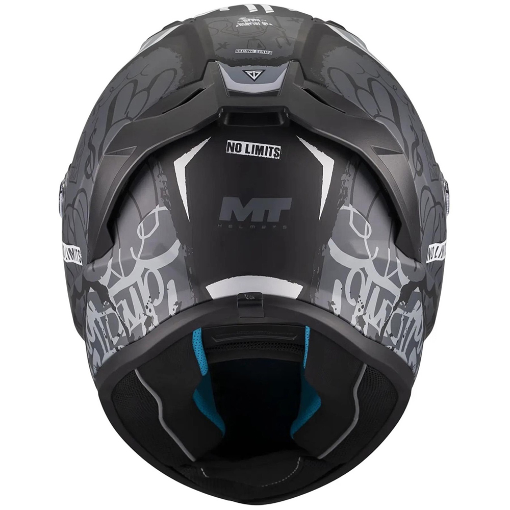 MT Stinger 2 Youth Tagger Full Face Helmet - Matt Black Grey - Image 5