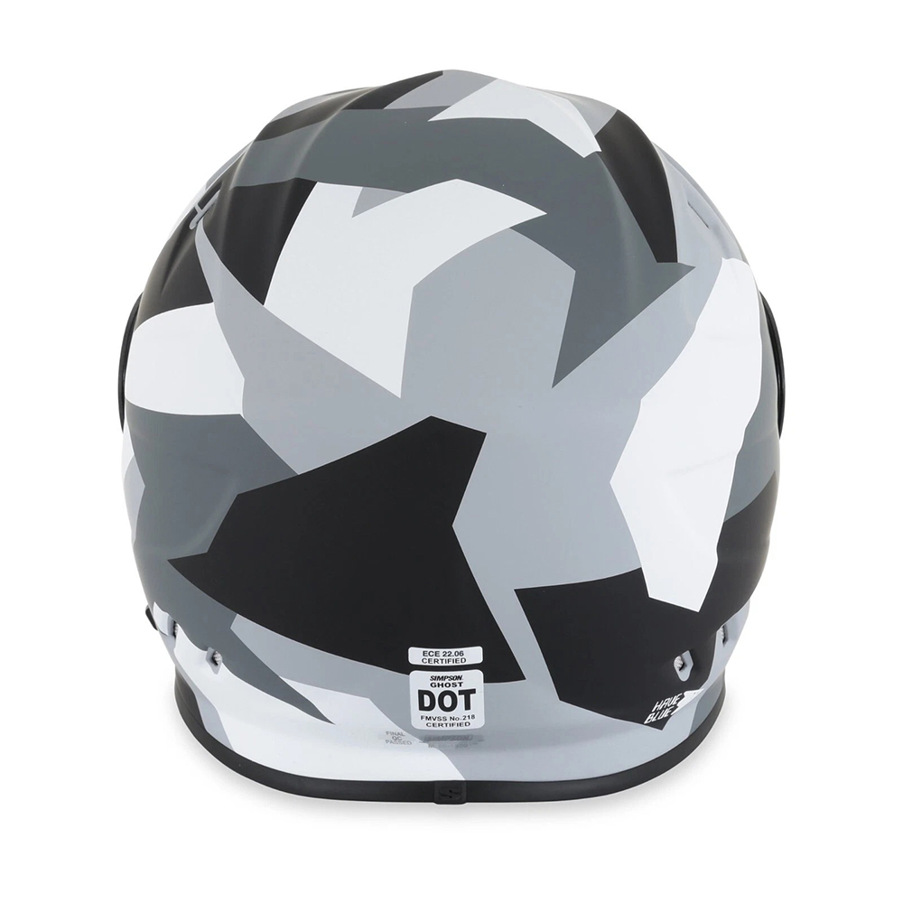 Simpson Venom Have Blue Full Face Helmet - Grey Charcoal - Image 7