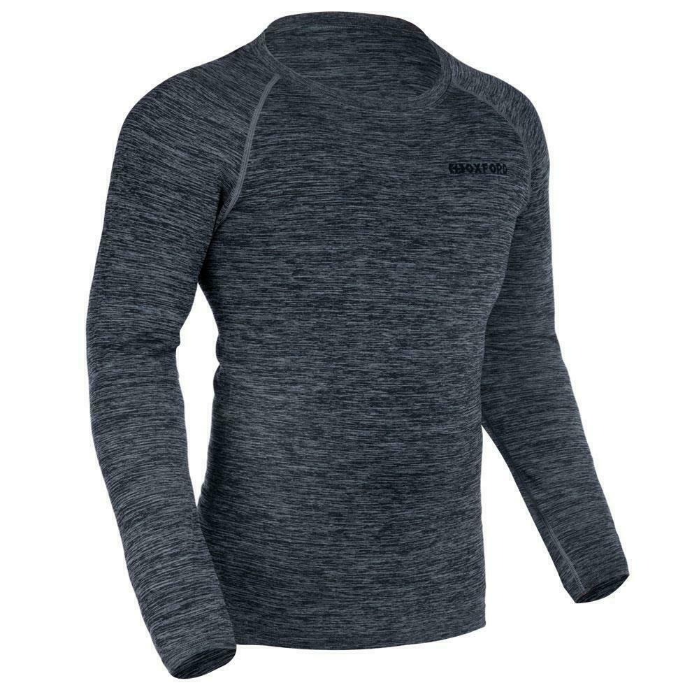 Oxford Advanced Base Layer MS Top - Charcoal Marl