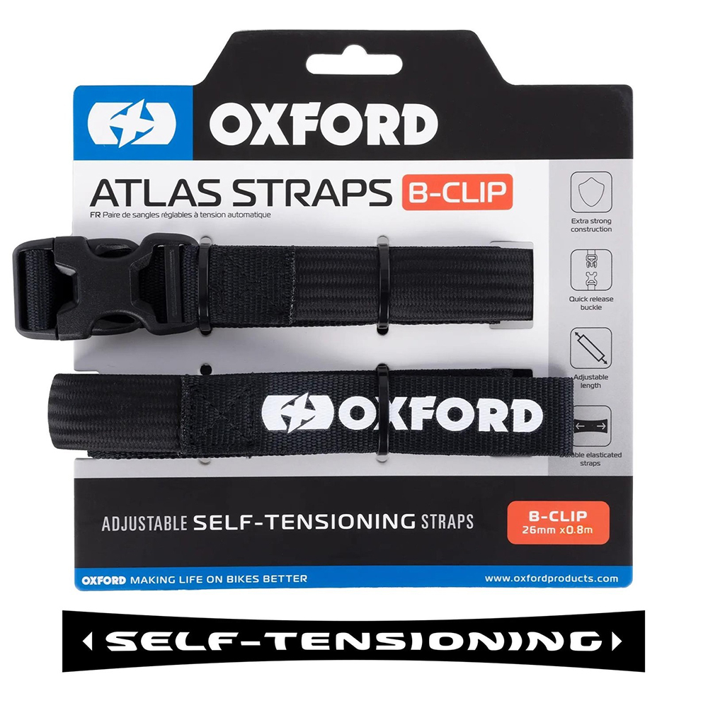 Oxford Atlas B-Clip 26mm x0.8M Black(Pair)