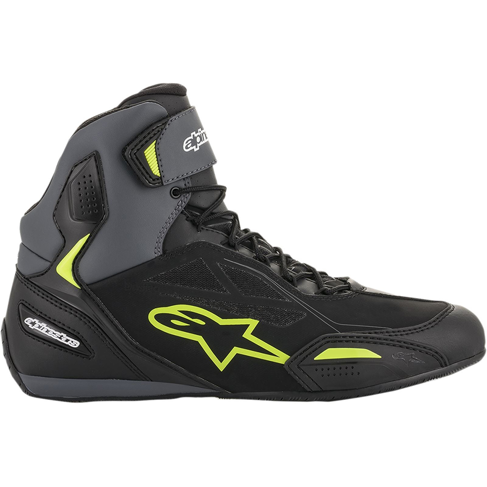 Alpinestars Faster-3 DryStar Shoes - Black Grey Fluo - Image 3
