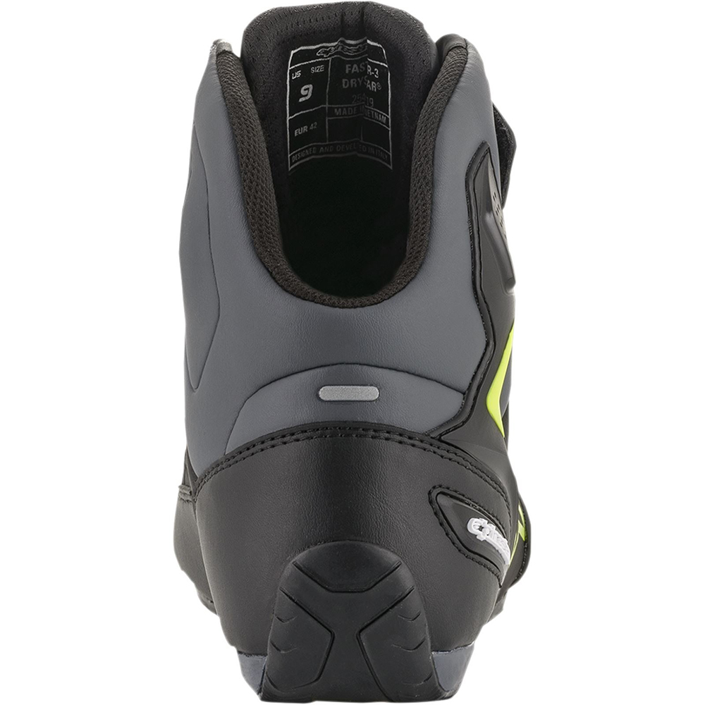 Alpinestars Faster-3 DryStar Shoes - Black Grey Fluo - Image 6