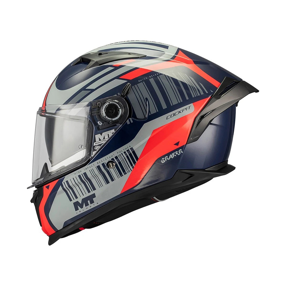 MT Braker SV Cockpit Full Face Helmet - Image 3