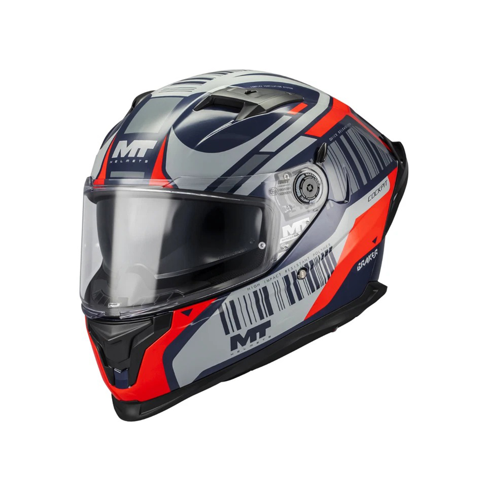 MT Braker SV Cockpit Full Face Helmet - Image 2