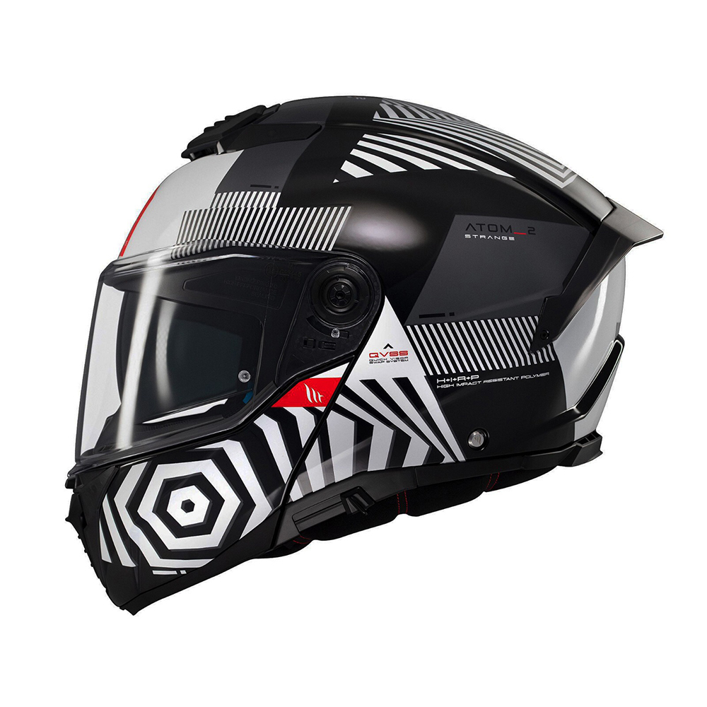 MT Atom 2 Strange Modular Helmet - Gloss Black