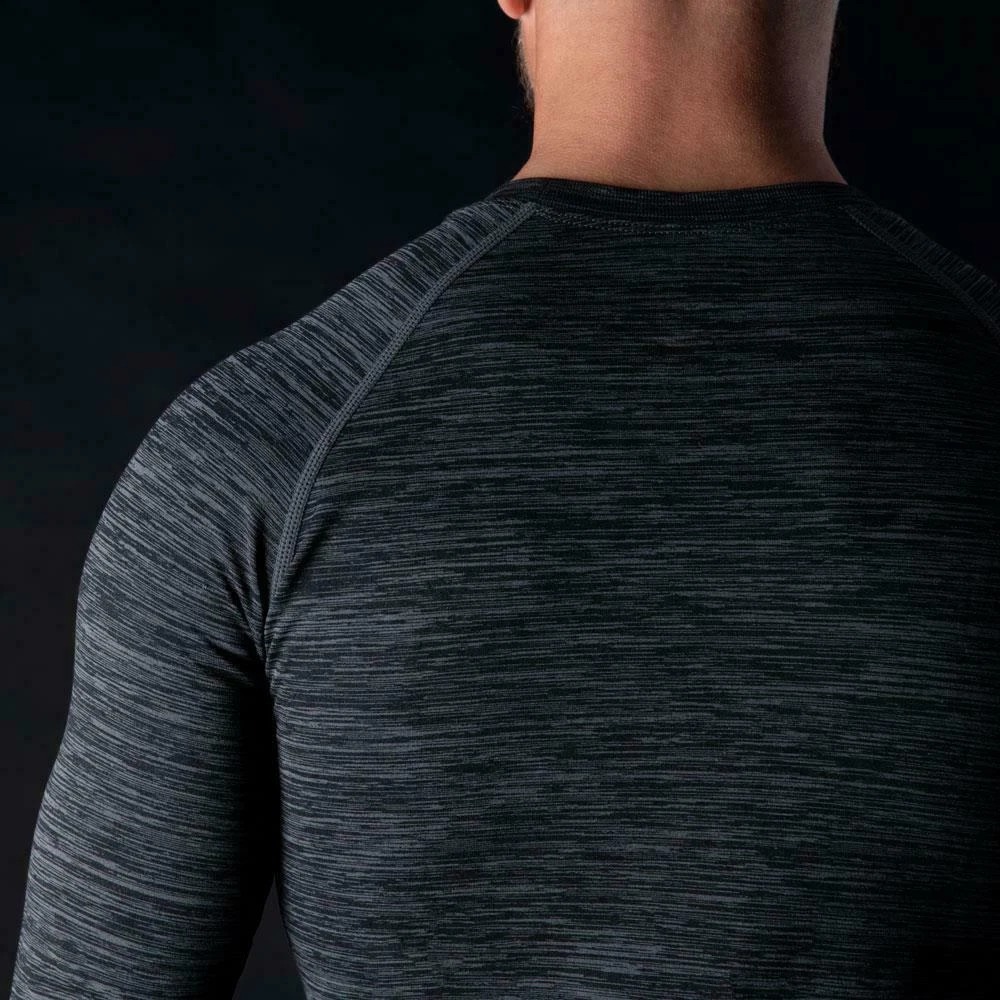 Oxford Advanced Base Layer MS Top - Charcoal Marl - Image 4