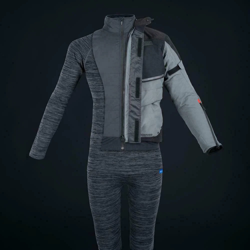 Oxford Advanced Base Layer MS Top - Charcoal Marl - Image 7