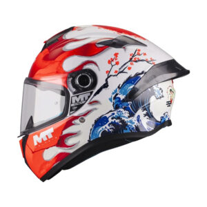 MT Targo S Yamanaka Full Face Helmet - Red White Blue
