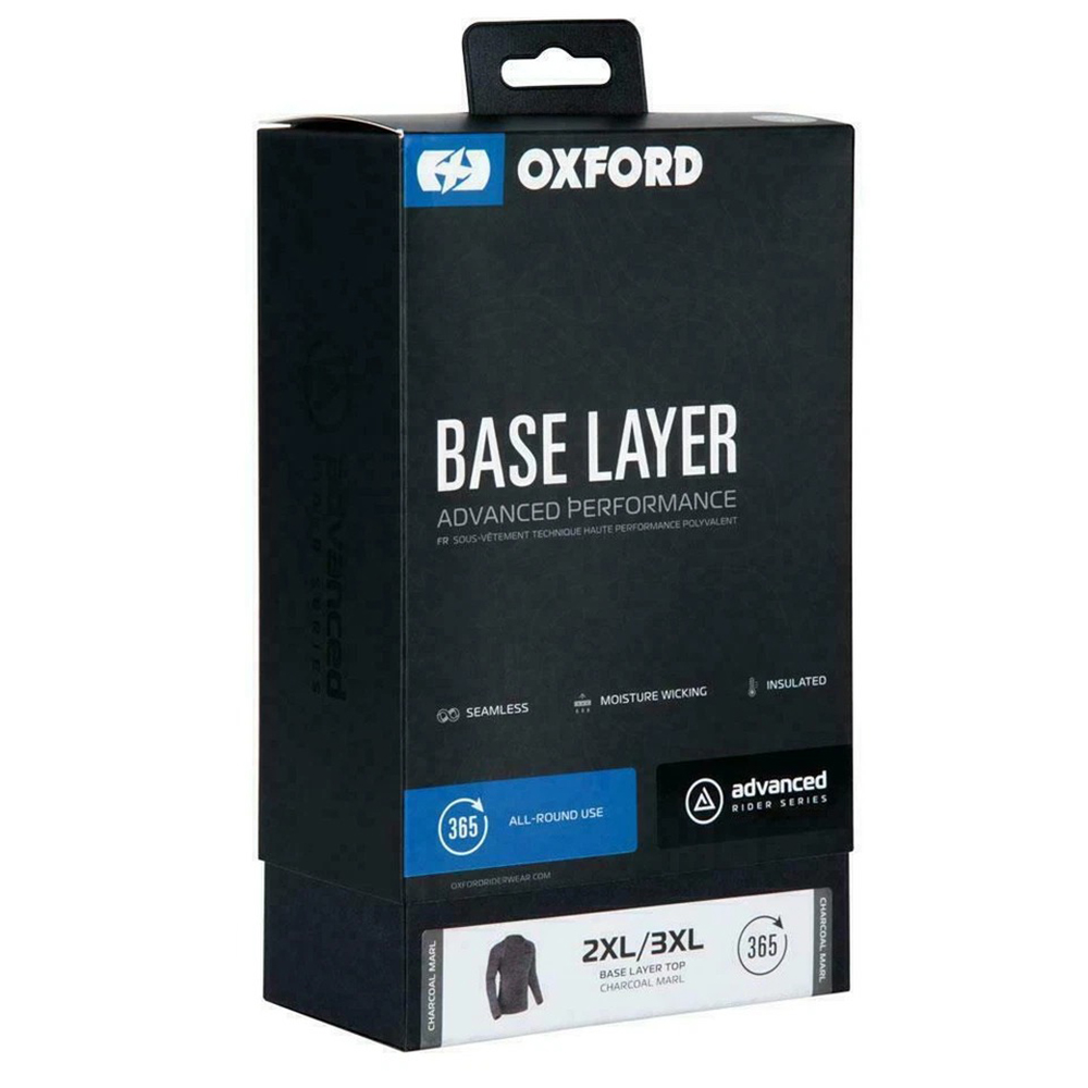 Oxford Advanced Base Layer MS Top - Charcoal Marl - Image 2