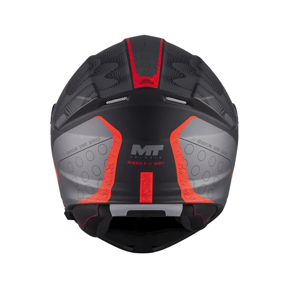 MT Genesis R SV Shift Modular Helmet - Matt Black Red - Image 7
